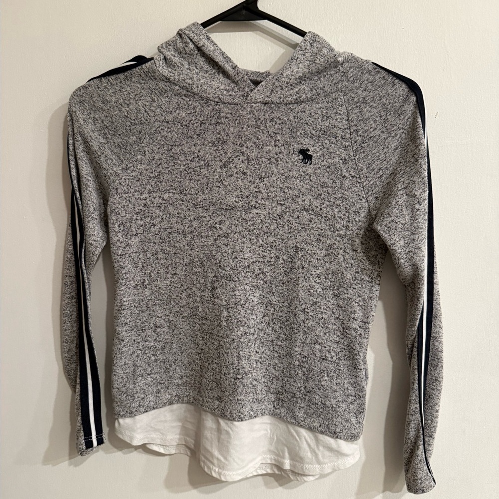 Abercrombie kids Gray Hooded Sweater with Logo
